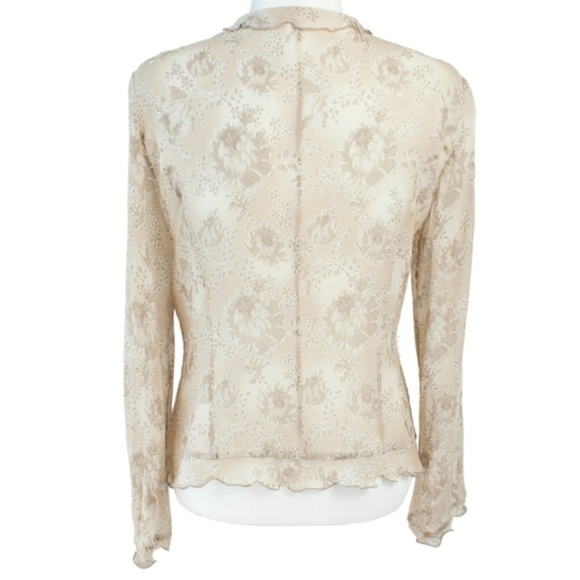 SOLD 🔴 Escada Vintage Sheer Silk Cardigan - Picture 2 of 7